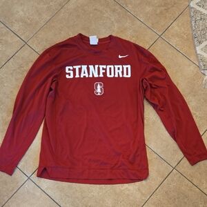 Nike Red Stanford Long Sleeve Men's Tee